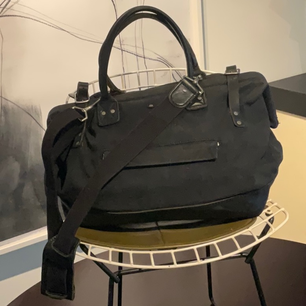 Billy Kirk Mason Leather and cavas duffle bag